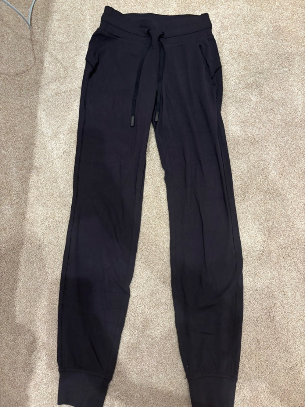 Black Drawstring Jogger Sweatpants